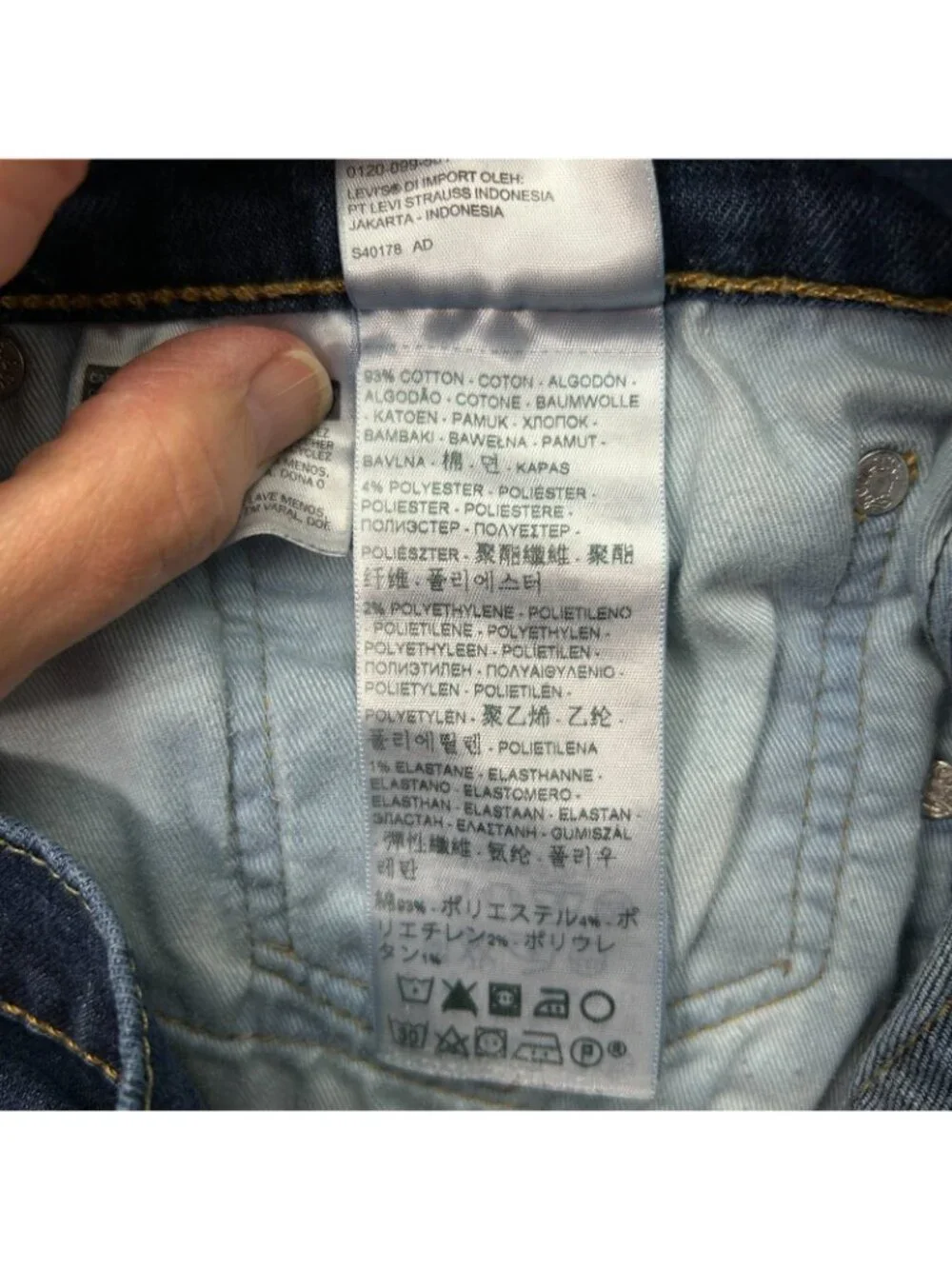 Levi's 511 Slim Fit Jeans Men's Size 34 X 32 Medium Wash Denim